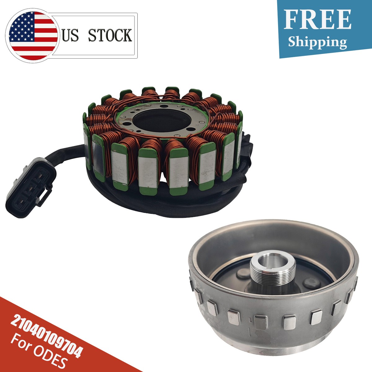 【310】 Flywheel Rotor Stator For ODES 1000 Dominator X2 X4