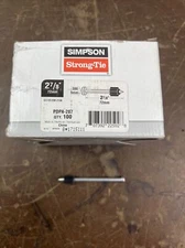 100ct Simpson Strong-Tie PDPA-287 2-7/8" Drive Pins 100ct  POWDER ACTUATED 