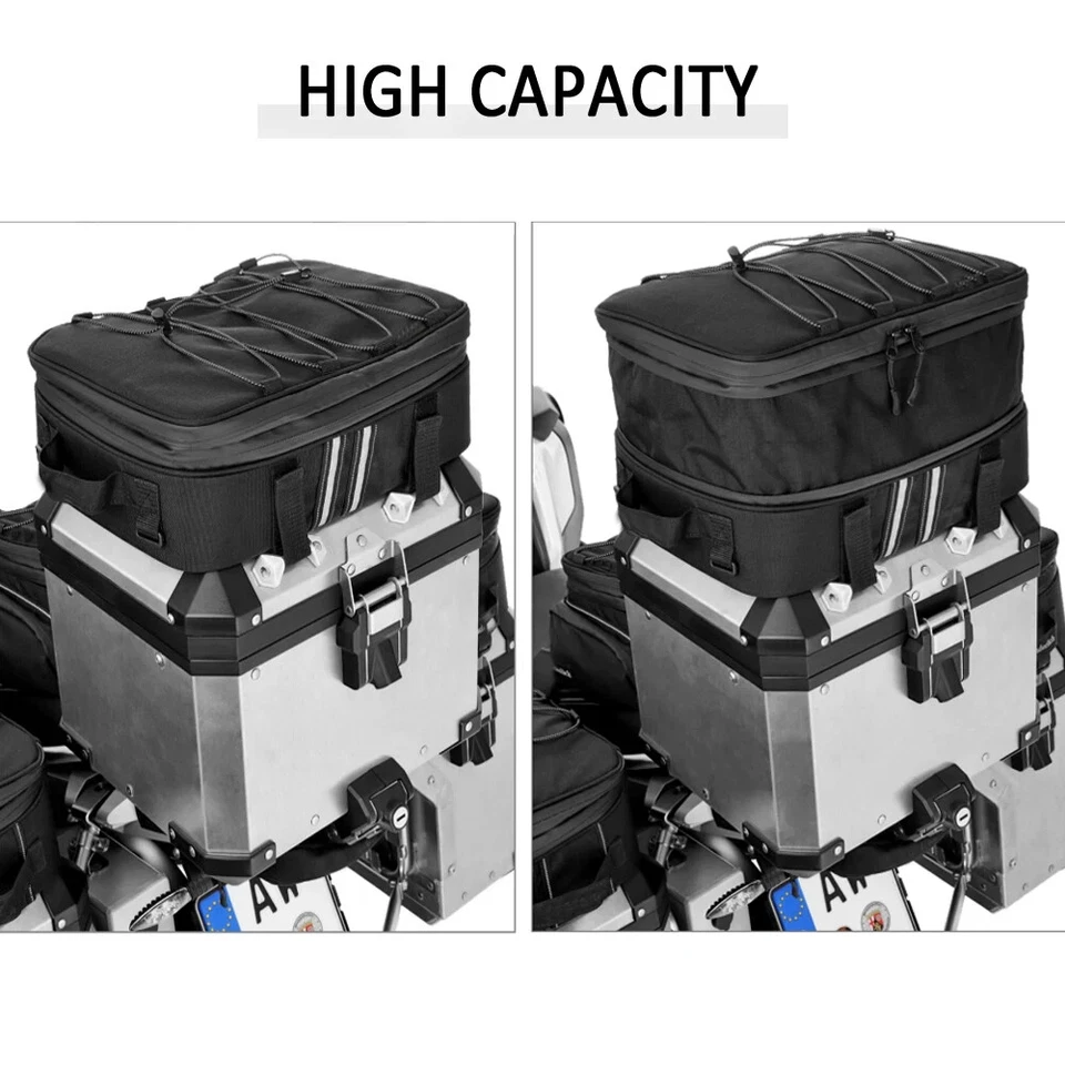 Universal Top Box Panniers Side Case Luggage Bags Saddle Bag For BMW R1300GS - Image 4 of 4