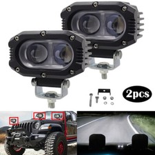 2pc LED Light Bar 2PCS 4 inch 20000LM LED Work Light Flood Pods Offroad Driving