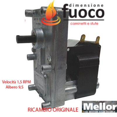 ORIGINAL MELLOR GETRIEBEMOTOR 1,5 RPM WELLE 9,5 FÜR MONTEGRAPPA HERD COD.2002