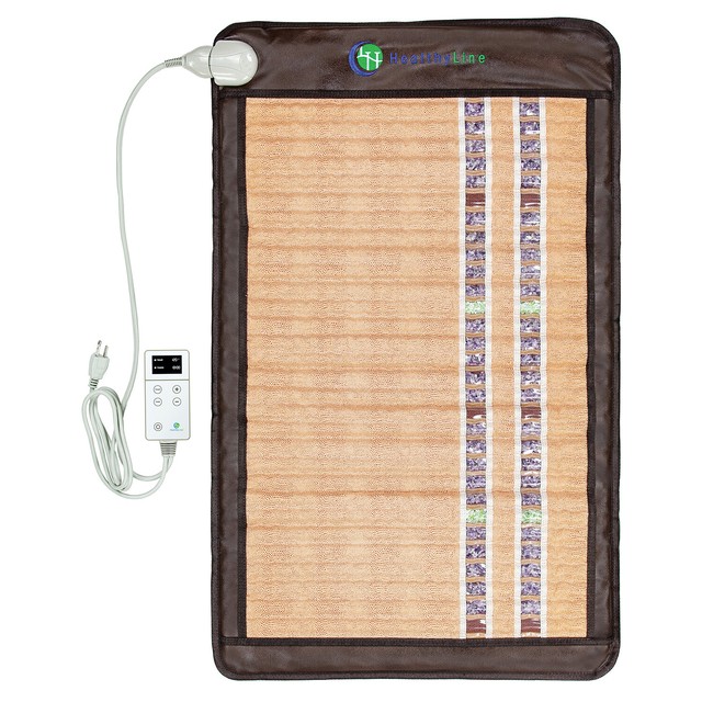 Far Infrared Heating Pad Bio Gemstone Crystal Mat HealthyLine 40" x