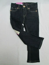 ❤ CHEROKEE girls Skinny Stretch Jeans NEW dark blue adjustable waist 3T
