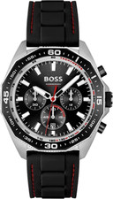 Image of NEW HUGO BOSS HB 1513969 ENERGY SILVER BLACK  WATCH - 2 Y WARRANTY, NEXT DAY DEL