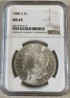 1880 S Morgan Silver Dollar   $1 NGC MS63  6257179-114
