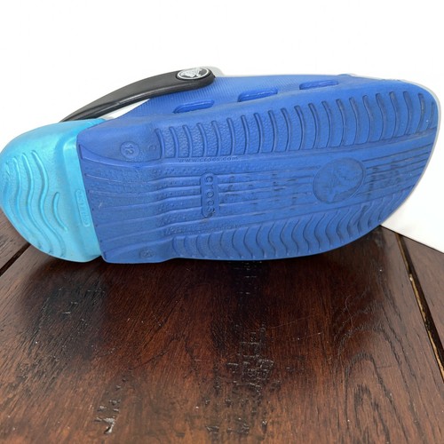CROCS X DISNEY Mickey Logo Cut Out Slides with straps Blue SZ 12/13 - 第 13/13 張圖片