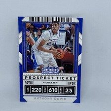 2020-21 Contenders Draft Variations Campus Ticket #7 Anthony Davis Lakers