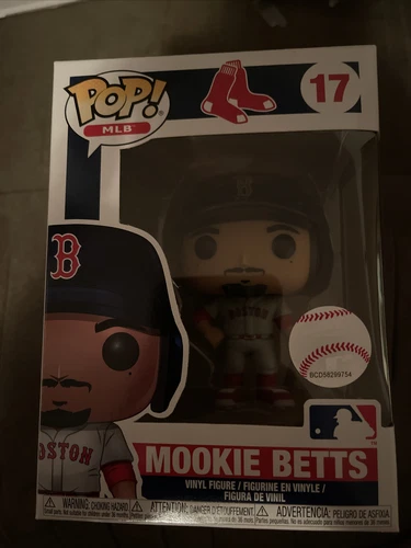 FUNKO POP MLB MOOKIE BETTS #17 BOSTON RED SOX  VINYL FIGURE    NEW