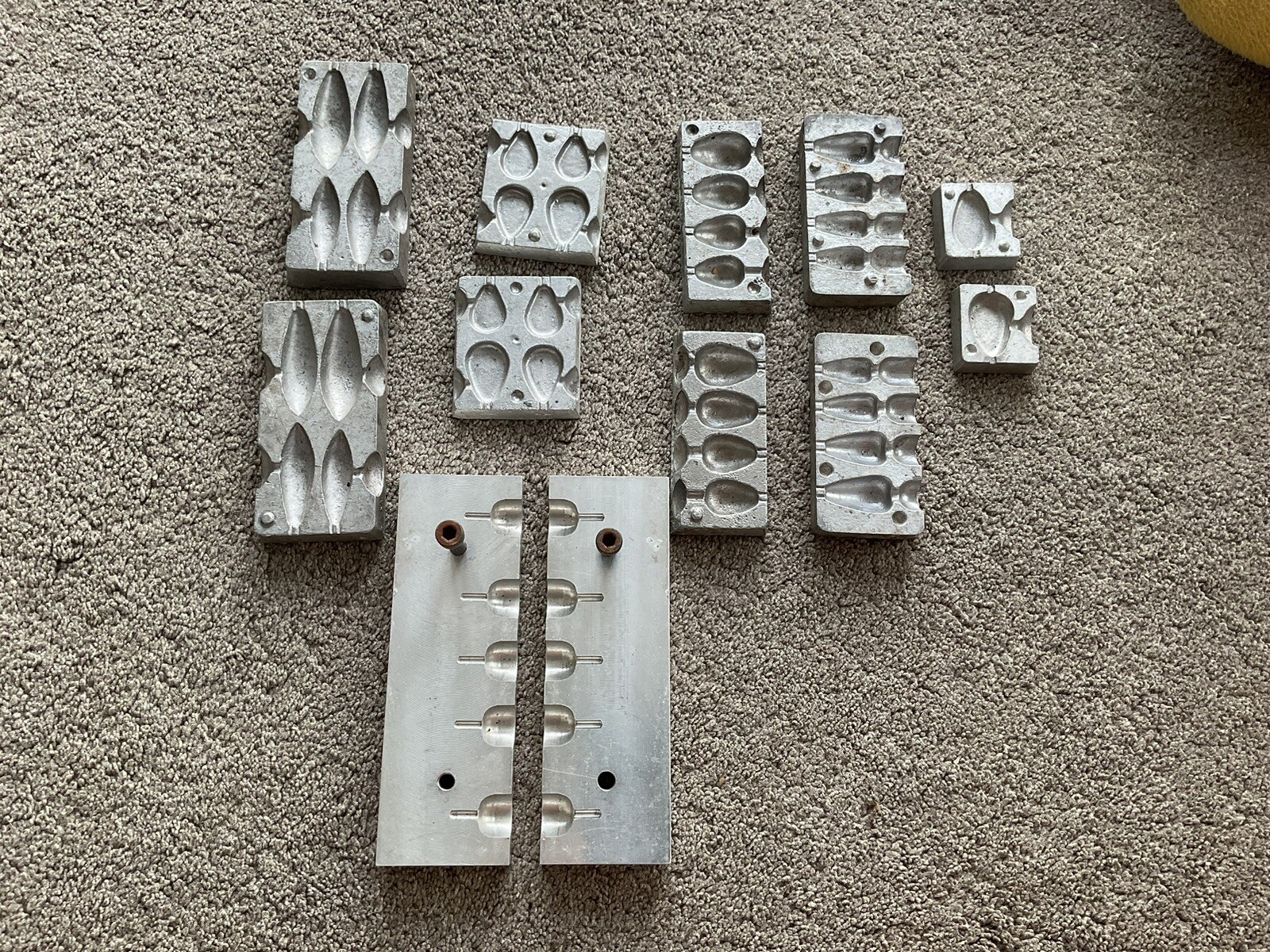 SELECTION OF ALUMINIUM SEA FISHING LEAD WEIGHT MOULDS eBay