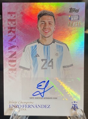 Topps Argentina World Champions Enzo Fernandez /25 Autograph