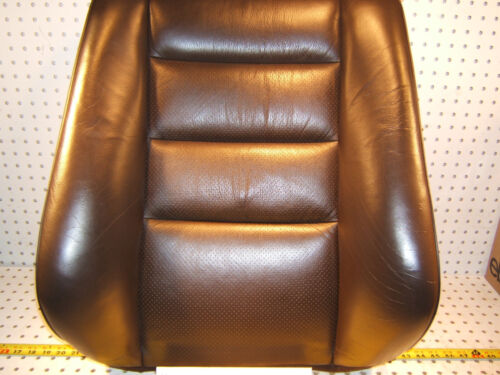 Mercedes 1990-93 W124 sedan Front LEFT D Seat LEATHER BROWN 263 back OEM 1 Cover - Picture 1 of 24