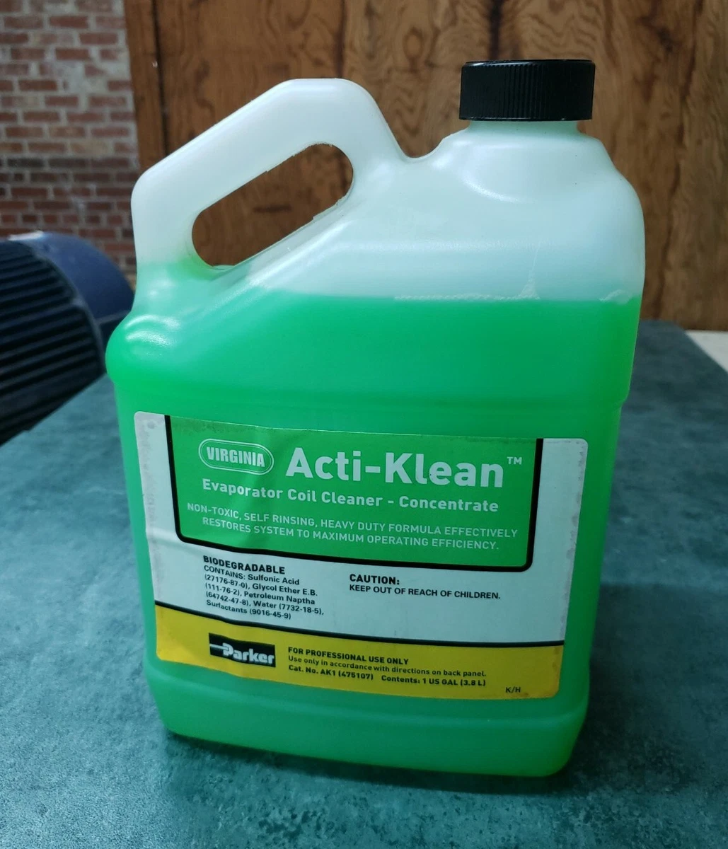 AK1 Parker Virginia Acti-Klean 1 Gallon Evaporator Coil Cleaner Concentrate  NEW!