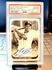 2018 Topps Archives #14/25 Rafael Devers Snapshots-Auto.- B & W #ASRD Gem Mt 10