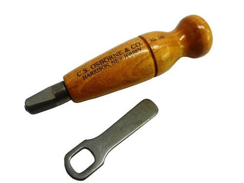 CS Osborne Cuero Costura/Zapato Awl Adhesivo + Cuchillas Preajustadas Disponibles - Imagen 7 de 10