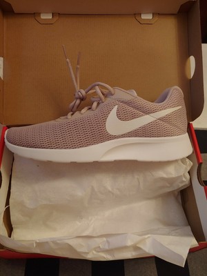 nike tanjun white particle rose