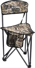 FLISSA Folding Camping Triangle Chair with Backrest Portable Oxford Fabric