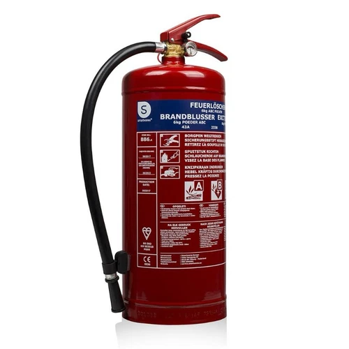 Smartwares Pulver-Feuerlöscher BB6.4 6kg Klasse ABC Stahl 10.014.72