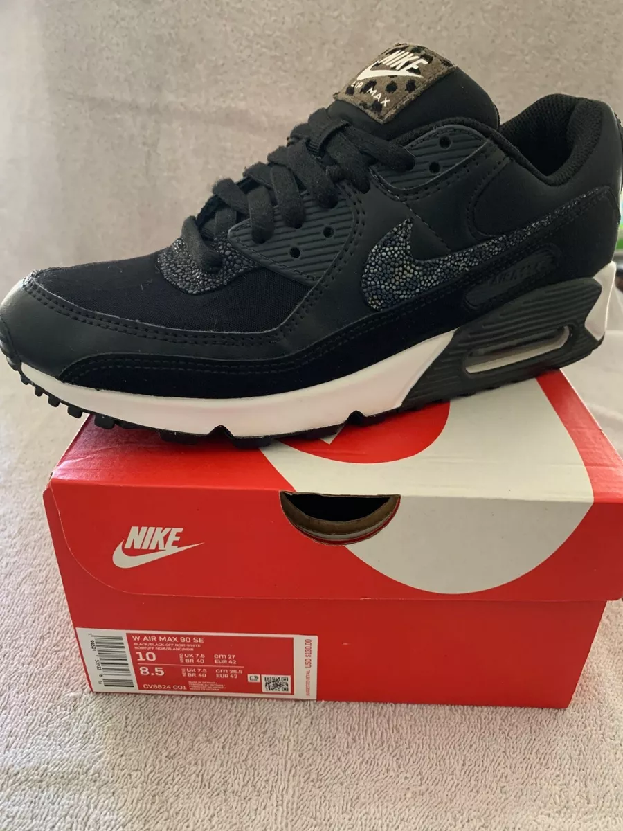 NIKE W AIR MAX 90 SE BLACK BLACK OFF NOIR WHITE CV8824 001 US