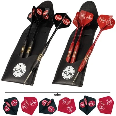 1. FC Nürnberg Steeldarts 3er Set Pfeile oder Dart Flights 6er Set FCN Darts