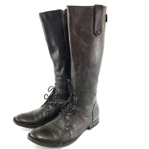 born leather lace up granny boots