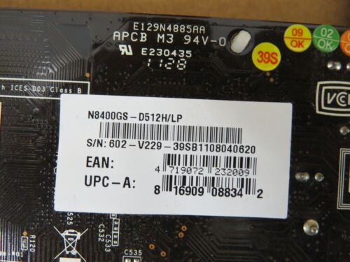 MSI Nvidia GeForce 8400GS 512MB DDR3 VGA/DVI PCI-Ex Video Graphics Adapter Card - Picture 3 of 8