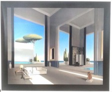 Vintage Thierry Mysius Giclee On Canvas ?At Waters Edge? 20/195 Art 24x30?