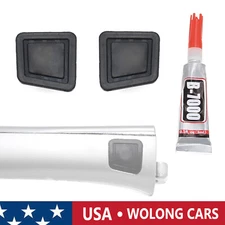 2X Keyless-Go Door Handle Button Cover Fit for Mercedes-Benz W211 C209 W219 W251