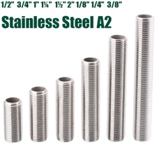 Threaded Hollow Tube Nipple Stainless Barrel Running Nipple Threaded Rod Fitting