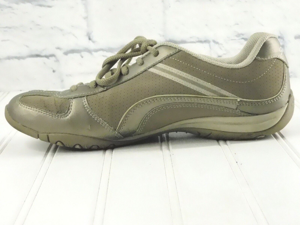 SKECHERS Women's Gold Beige Metallic 22264 Lace Up Shoes US UK EU 38