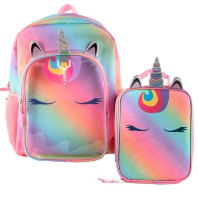 Kids Backpack for Girls with Insulated Lunch Box Toddler School
