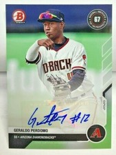 Geraldo Perdomo 2021 Bowman Next BA Top 100 Prospect Autograph Auto SP #BA-57A