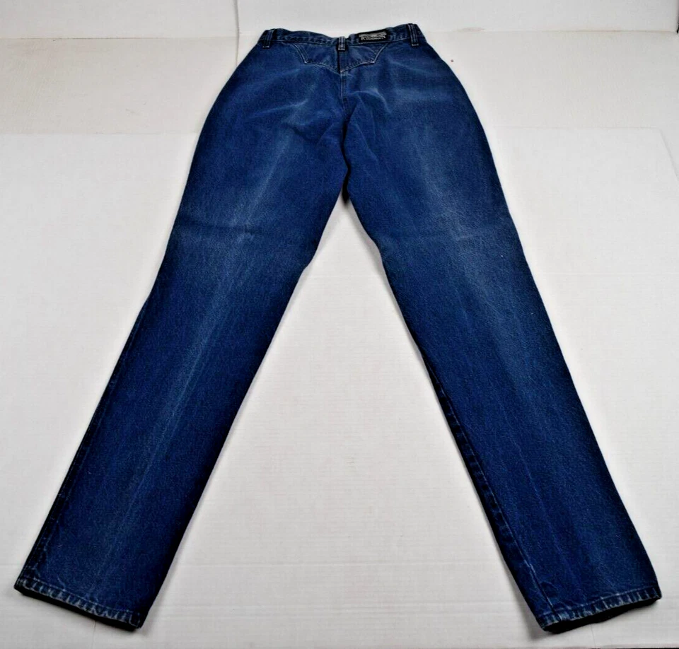 Jeans de montar vintage Rocky Mountain talla W28 L34 años 80 azul cintura alta hechos en EE. UU. Foto 3 de 4