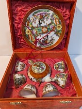 Miniature Chinese Hand Decorated Porcelain Tea Set