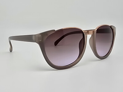 Tahari Rose Gold Frame Sunglasses with Brown Gradient Lenses Tahari Rimless Aviator Sunglasses Rose Gold Nude Brown  main image 4