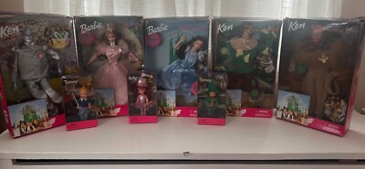 WIZARD OF OZ BARBIE DOLL 1999 MATTEL COMPLETE SET OF 8