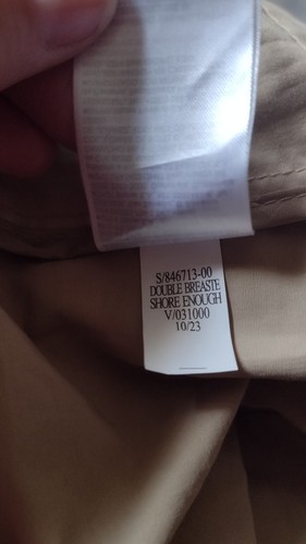 ☔NWT Old Navy Khaki Double Breasted Water Resistant Trench Women's XXL - Picture 11 of 11