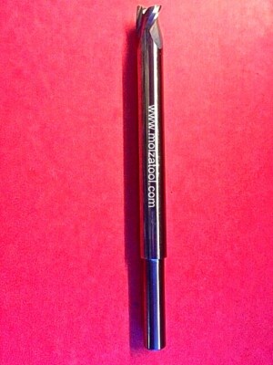 CARBIDE ROUTER BIT 5/16'' .300'' LOC 3-3/4'' LONG END MILL 1/4'' SHANK LOWER BOTTOM