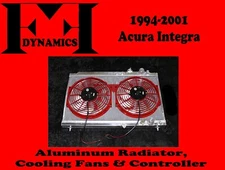FF DYNAMICS RADIATOR & TWIN ELECTRIC COOLING FAN SYSTEM: 1994-2001 ACURA INTEGRA