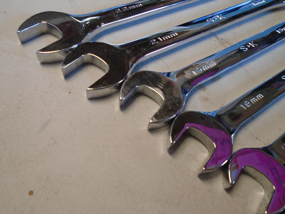 SK Tools USA 14-Piece Metric Combination Wrench Set 7-14mm 16-19mm 21-22mm Foto 2 de 4