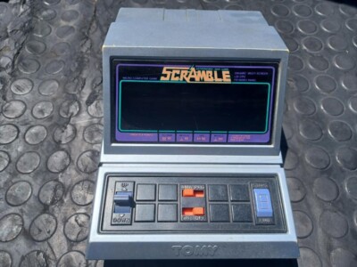 1982 Vintage Scramble Electronic Tabletop Arcade Game by TOMY