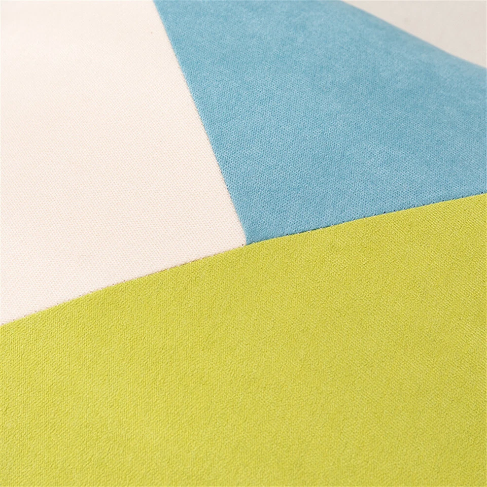 Stylish Triangle Cushion Cover Home Sofa Bed Office Throw Pillowcase Decor 18'' - Image 3 of 3