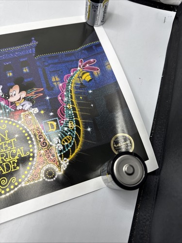 Disney The Main Street Electrical Parade Poster 10x24 Rare Wdcc Mickey Minnie - Picture 7 of 10