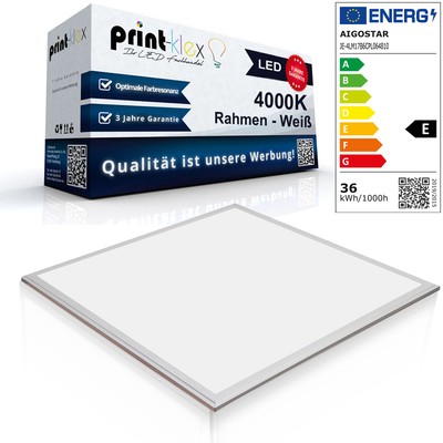 Premium LED Panel Slim 60x60cm 36W Deckenlampe Strahler 4000K Weiß - Color Serie