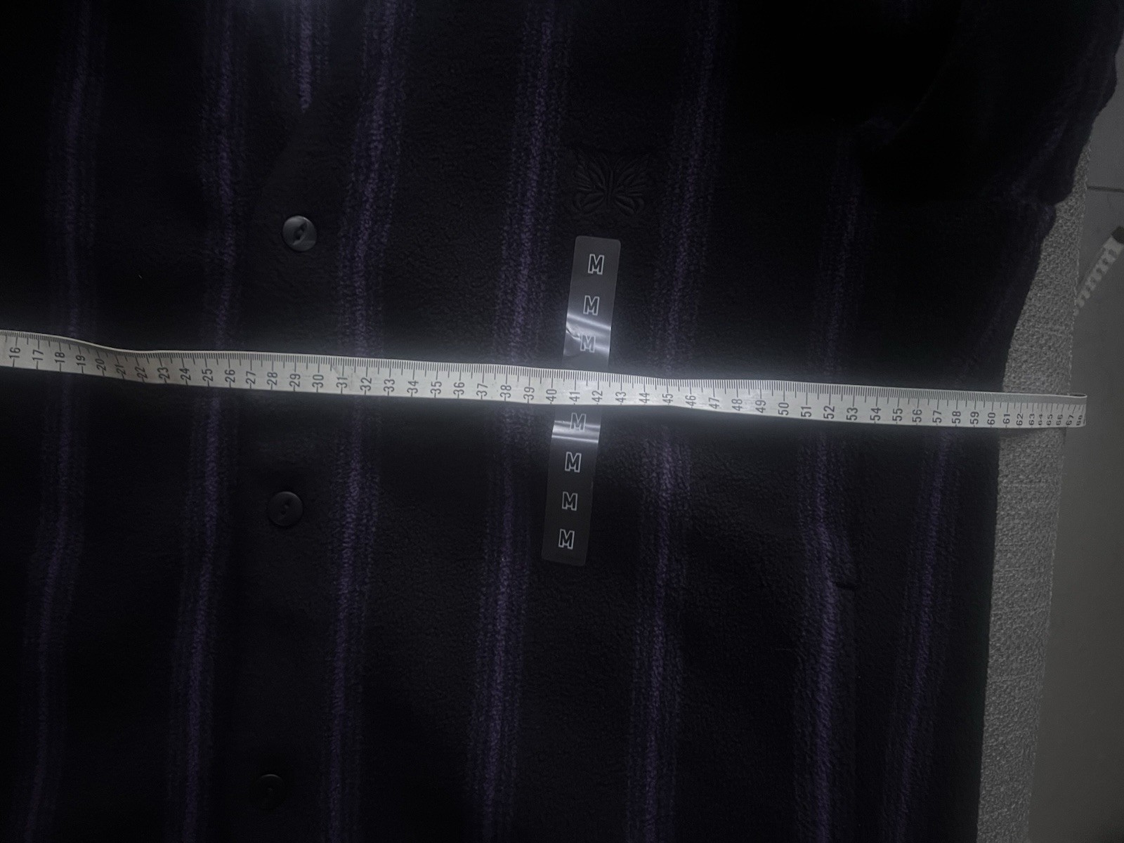 Uniqlo X Needles Soft Fleece Unisex Relaxed Cardigan Size M  Black ,Purple New!! thumbnail 6