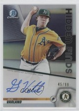 2020 Bowman Hidden Finds Chrome Auto 45/99 Gus Varland #HFA-GV Auto 3a1
