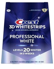 CREST 3D WHITESTRIPS PROFESIONAL WHITE LEVELS 20 - SEALED, LAST 1 EXP.9/27