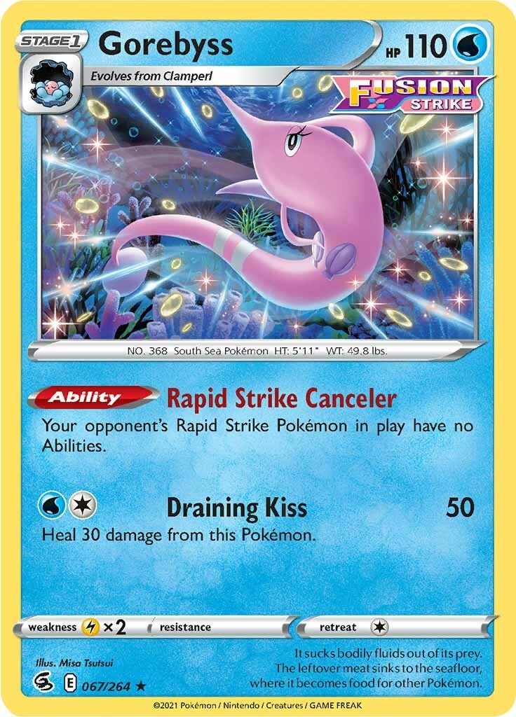 Gorebyss 067/264 SWSH08: Fusion Strike Near Mint EN Pokemon