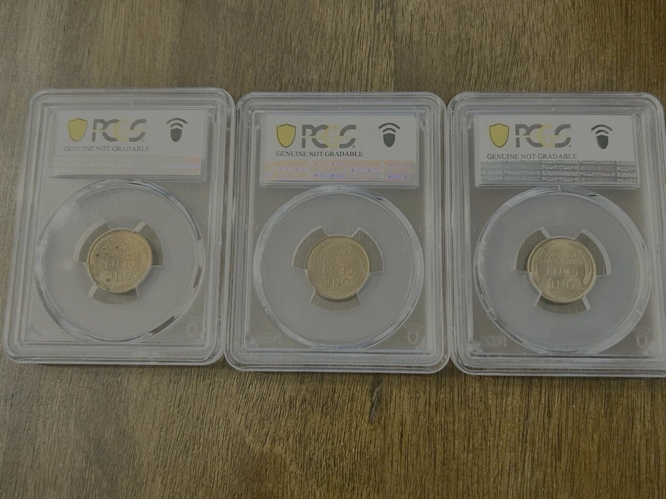 Lot Of 3 PCGS Slabbed, 1909-VDB Cent Coins, Details Grade - Image 2 of 4