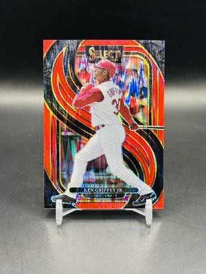 COLOR + JERSEY NUMBER MATCH #24/149 KEN GRIFFEY JR. 2025 Panini Select Red Prizm