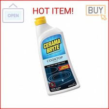 Cerama Bryte Removes Tough Stains Cooktop and Stove Top Cleaner for Glass - Cera